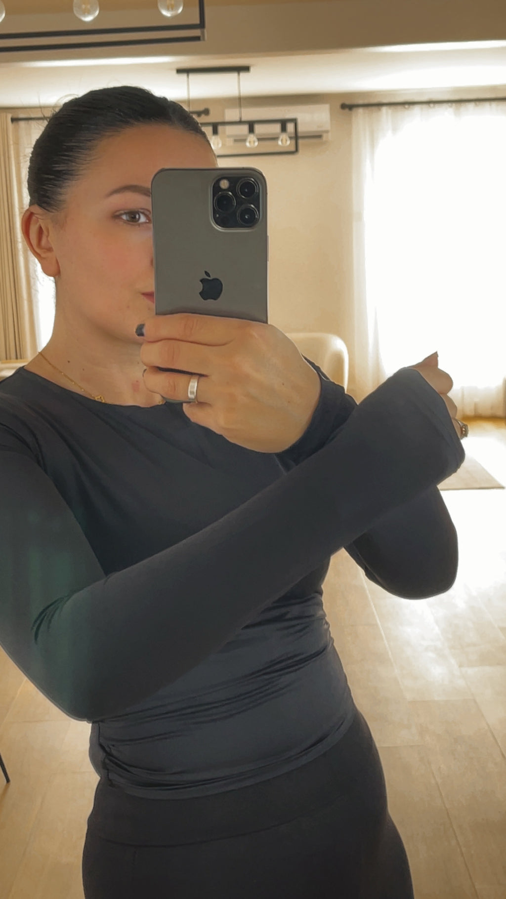 Top ajusté à manches longues