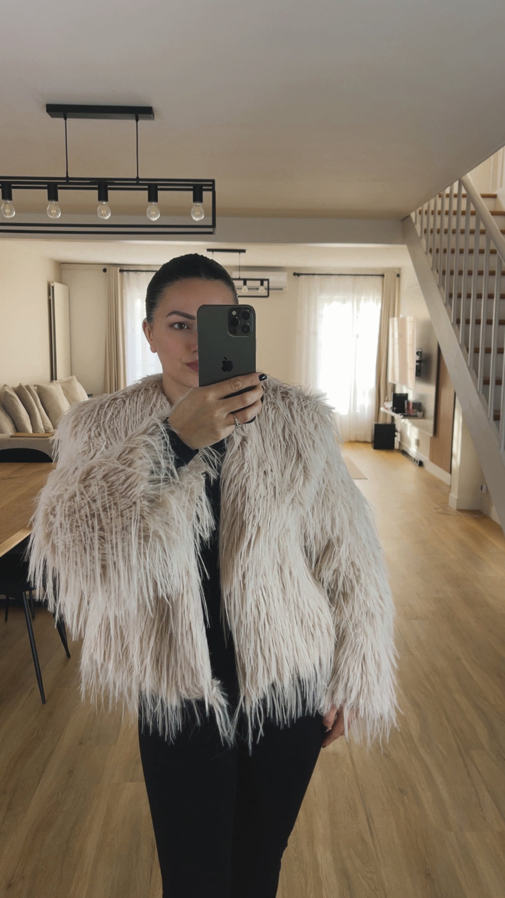 Veste fausse fourrure ultra tendance