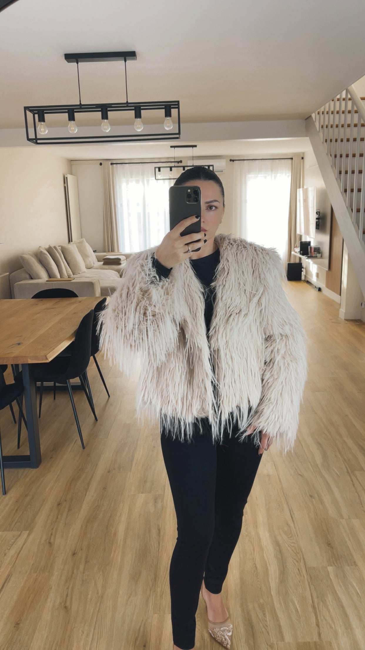 Veste fausse fourrure ultra tendance