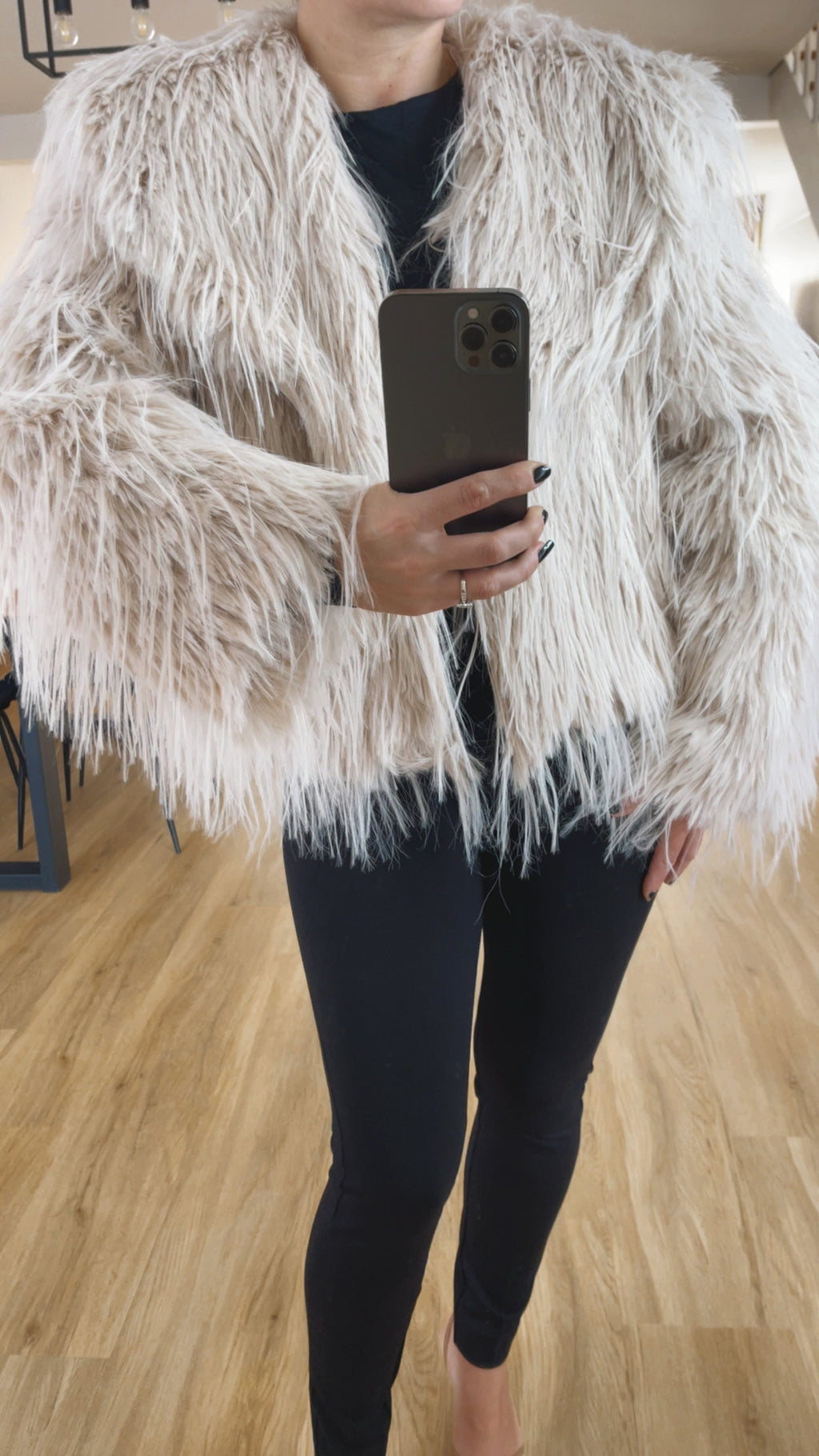 Veste fausse fourrure ultra tendance